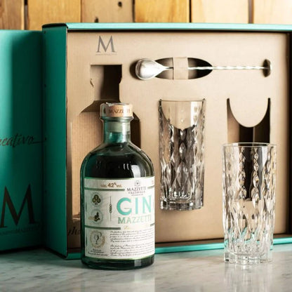 Mazzetti Gin Kit 2 Bicchieri e Bar Spoon