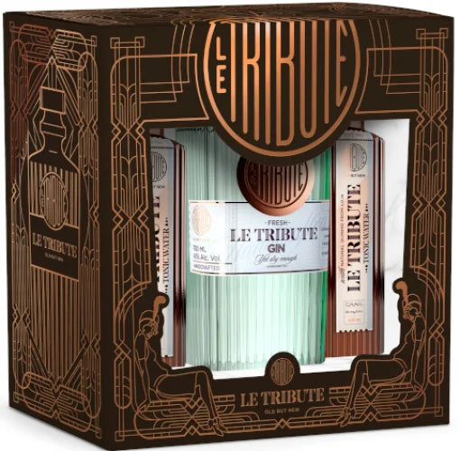 Le Tribute - Carton Pack bottiglia 70 cl + 2 Tonic Water Le Tribute