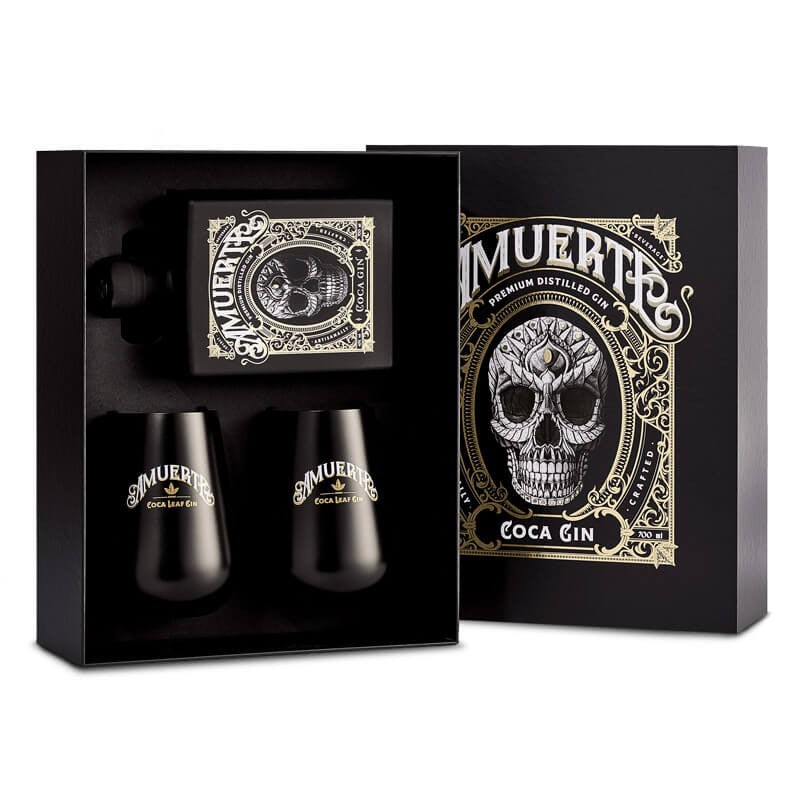 Gift Box Amuerte Black 70cl + 2 bicchieri cofanetto