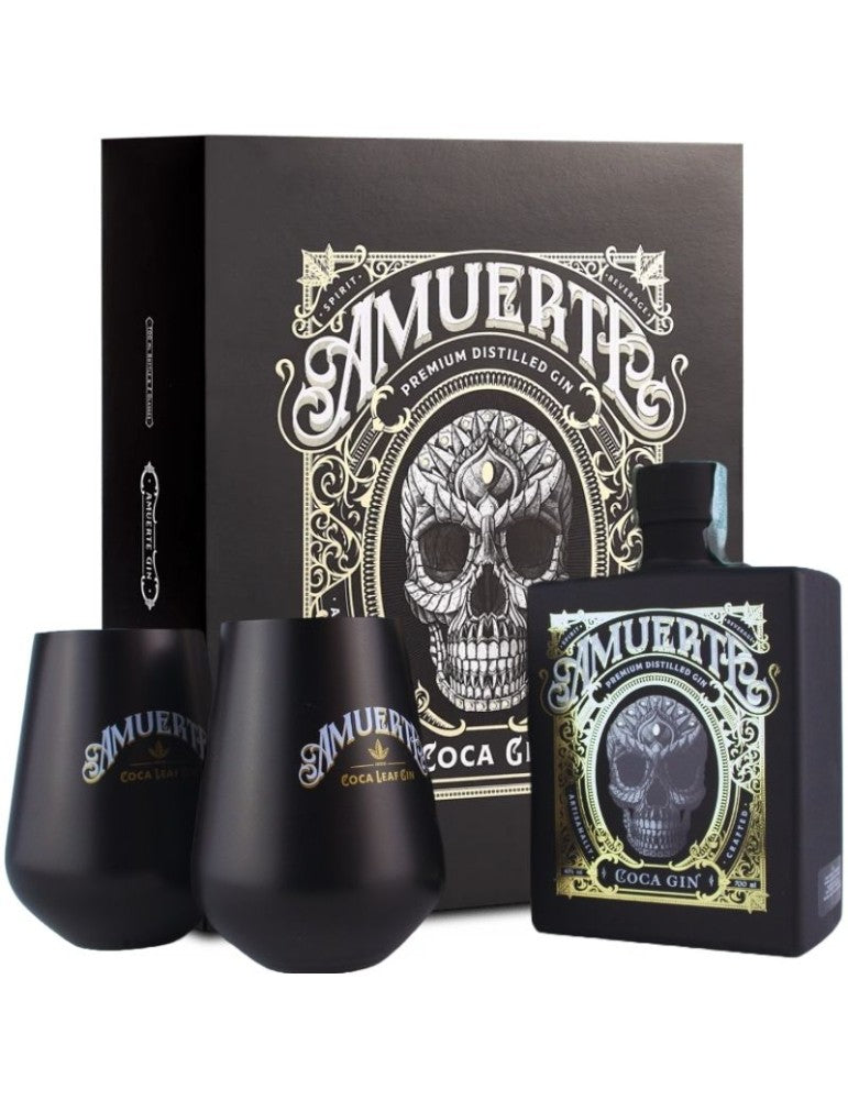 Gift Box Amuerte Black 70cl + 2 bicchieri cofanetto