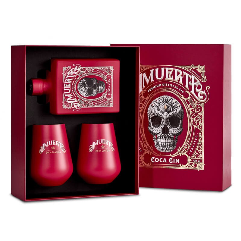 Gift Box Amuerte Red 70cl + 2 bicchieri cofanetto