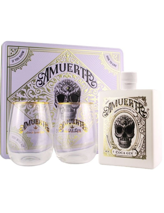 Gift box Amuerte White Old Style 70cl + 2 bicchieri cofanetto