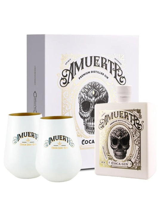 Gift Box Amuerte White 70cl + 2 bicchieri cofanetto